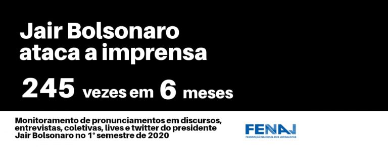 Bolsonaro promoveu 245 ofensas contra o Jornalismo no 1º semestre